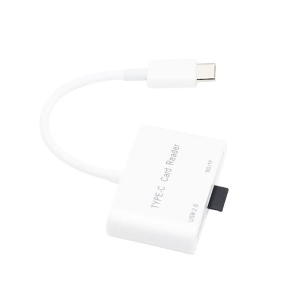 Kortlæser USB Type-C til SD/MicroSD + USB