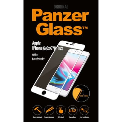 PanzerGlass - iPhone 6/6s/7/8 Plus White Case Friendly