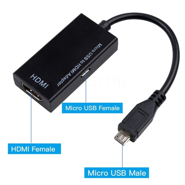 Micro-USB - HDMI Sovitin MHL HDTV Samsung / Sony / Huawei
