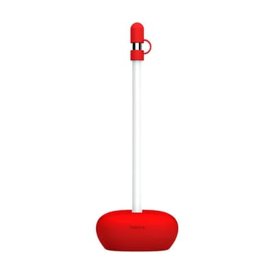 Baseus Apple Pencil Holder i Silikon - Rød