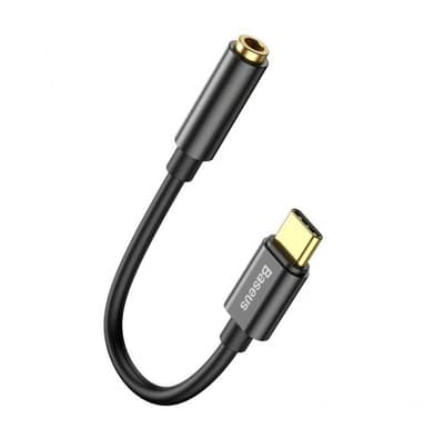 Baseus L54 USB-C til 3.5mm Adapter - Svart