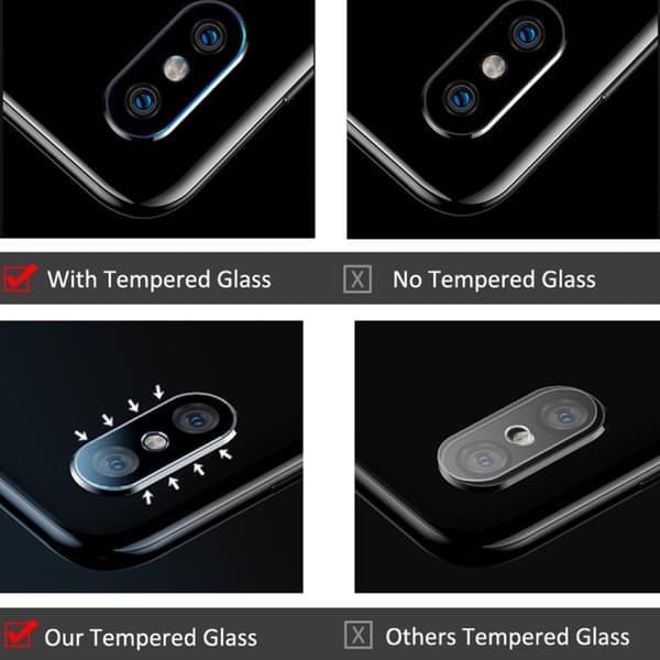 Tempererat Kameraskydd Samsung Galaxy A51 10-pack