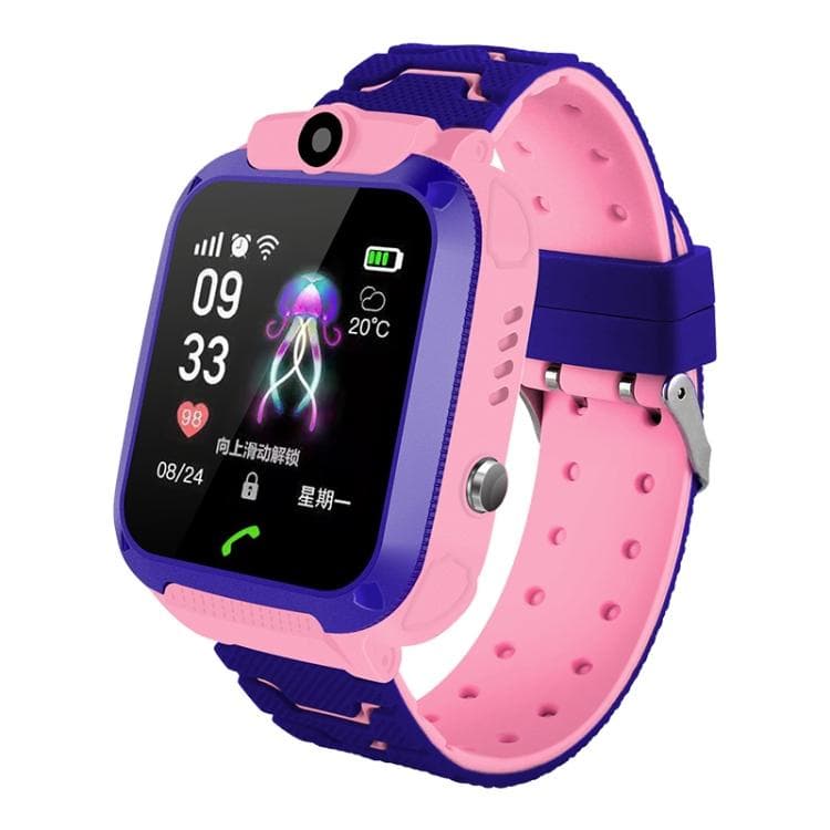 Vannbestandig Smartwatch for barn med innebygd SOS-knapp - Rosa