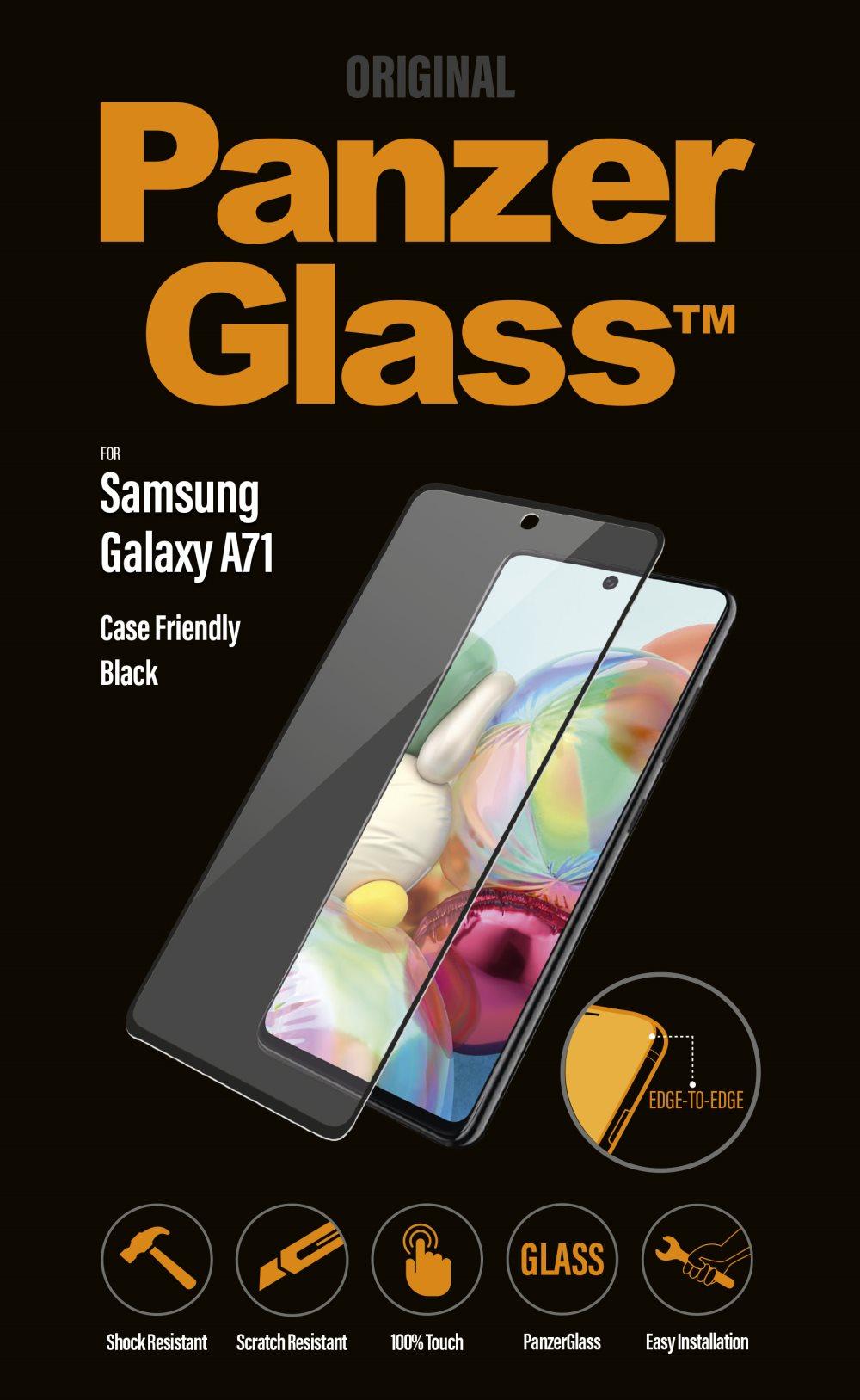 PanzerGlass Samsung Galaxy A71 Case Friendly, Black