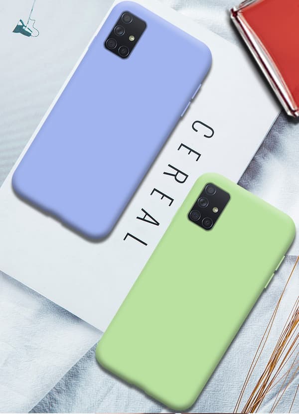 Samsung A51 silikon mikrofiber skal