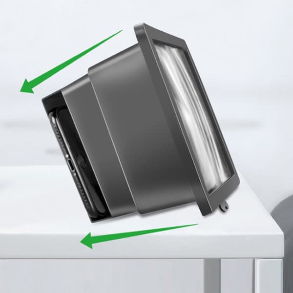 Telefonskærmsforstørrer - 3D med holder Sort