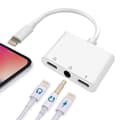 Miniatyrbilde 1 av 8: Hodetelefon og ladedapter 2xLightning + 3,5mm til Lightning