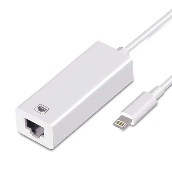Lightning Ethernet-sovitin iPhone ja iPadille - iOS 14:lle ja aiemmille versioille