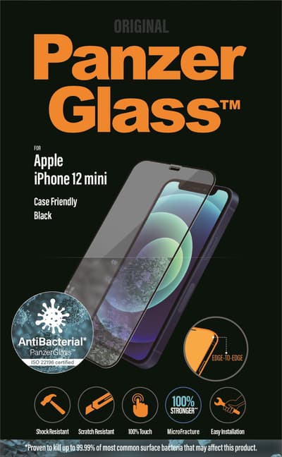 PanzerGlass Apple iPhone 12 mini Case Friendly AB, Black