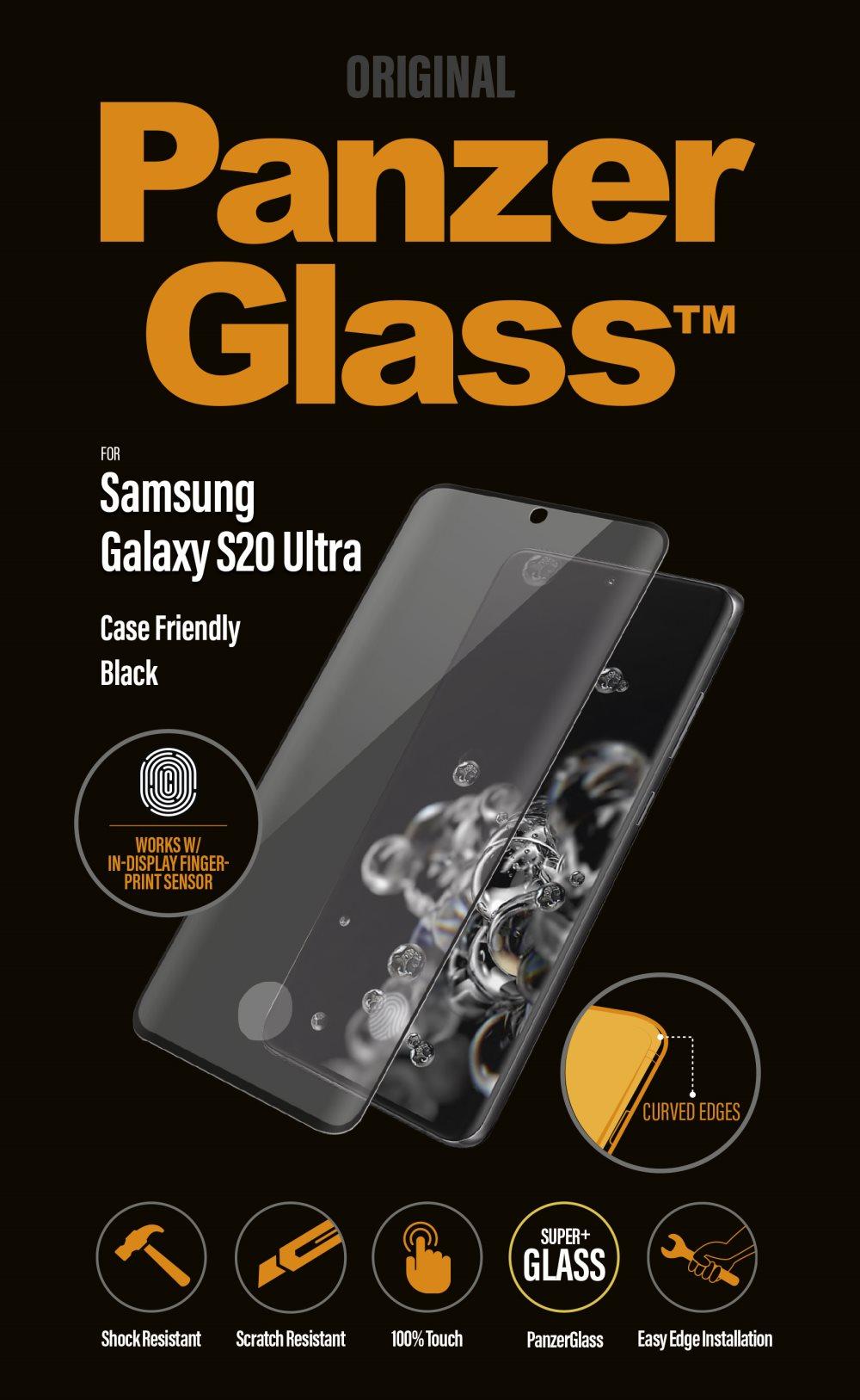 PanzerGlass Samsung Galaxy S20 Ultra Fingerprint Case Friendly Black