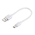 Miniatyrbillede 1 af 6: Kort USB-kabel 3.1 Type-C  i kraftigt nylonstof