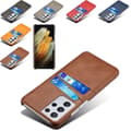 Miniatyrbild 1 av 11: Samsung S21 Ultra skal fodral skydd skinn kort visa mastercard