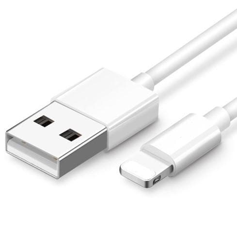 Lightning til USB-kabel, 2m, Hvit