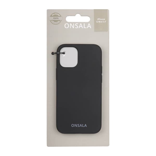 Suojakuori Silikooni Black - iPhone 12 Mini