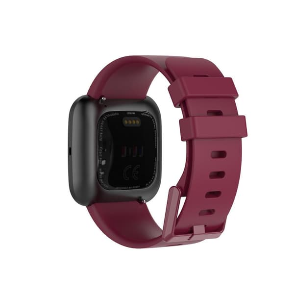 Silikon Armband Fitbit Versa 2/Versa Lite - Vinröd