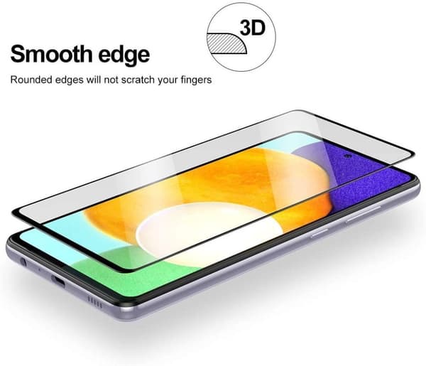 Samsung A72 5G - 2-Pack Heltäckande Skärmskydd i Härdat Glas