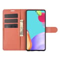 Miniatyrbild 4 av 5: Samsung Galaxy A52 / A52s - Litchi Textur Fodral - Brun