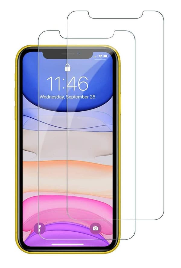 2-Pack - iPhone XR Härdat Glas Skärmskydd