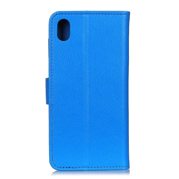 Xiaomi Redmi 9A - Litchi Fodral - Blå