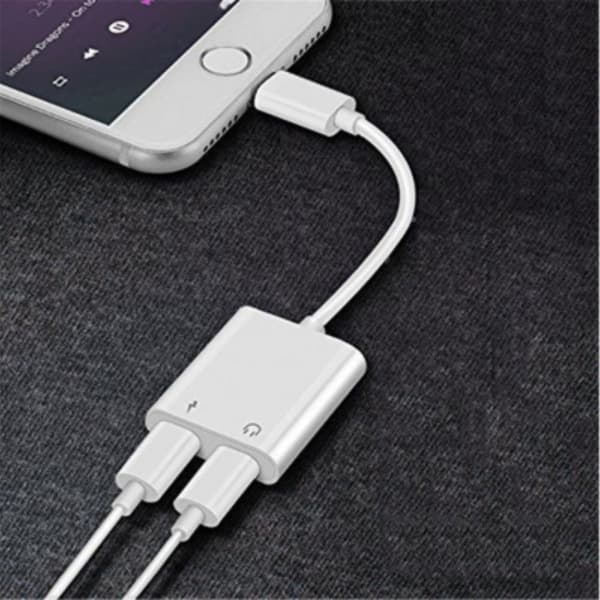 Lightning Splitter - Dual Input iPhone Hvid 1-Pack