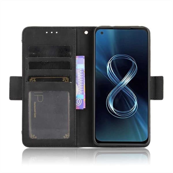 Zenfone 8 Plånboksfodral PU-Läder 6-FACK Winston V3