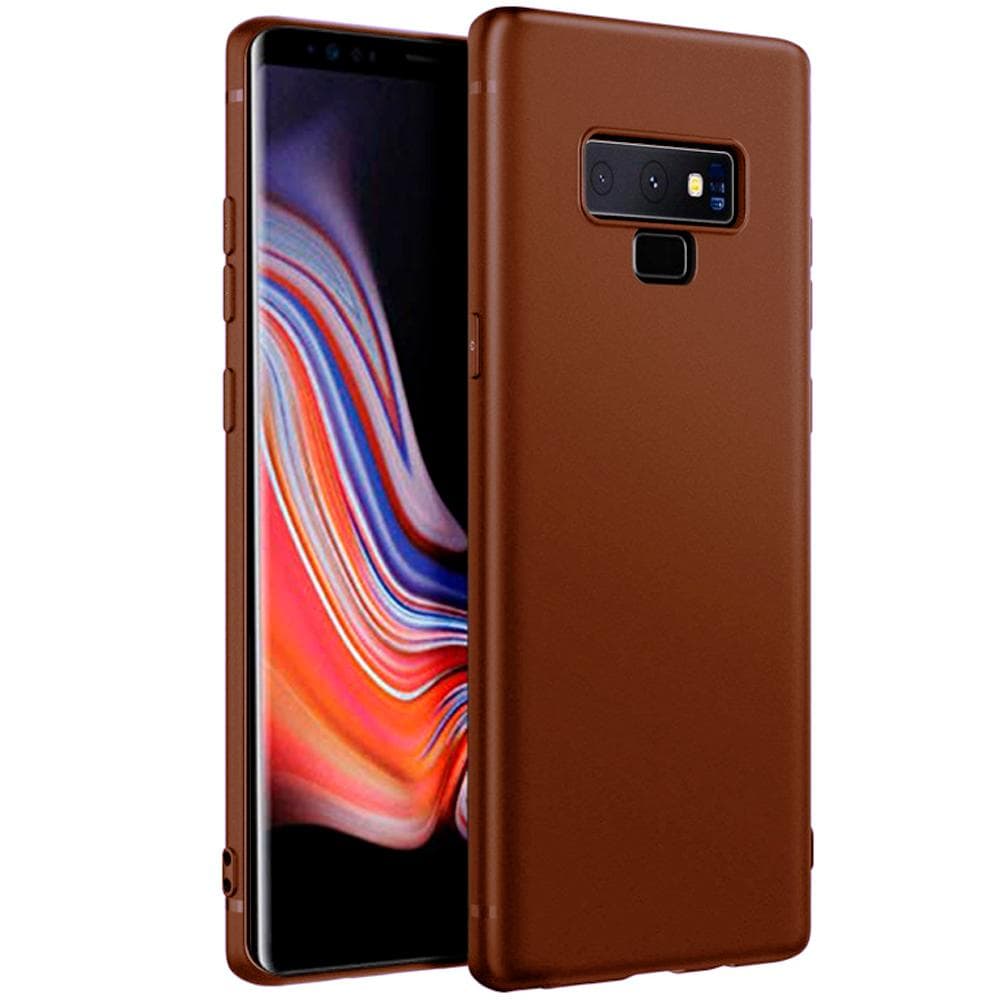 Mjukt Tunnt Mobilskal för Samsung Galaxy Note 9 Ultra-Slim Enfärgat Silikon Brun