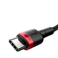 Miniatyrbild 3 av 4: Baseus Cafule PD USB-C - USB-C 100W 5A 2 m Röd/Svart