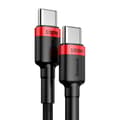 Miniatyrbild 4 av 4: Baseus Cafule PD USB-C - USB-C 100W 5A 2 m Röd/Svart
