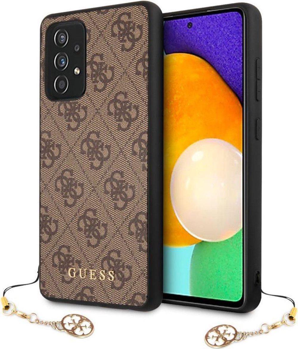 Samsung Galaxy A72 Bakfodral - Guess - Solid Brun - Imiterat läder