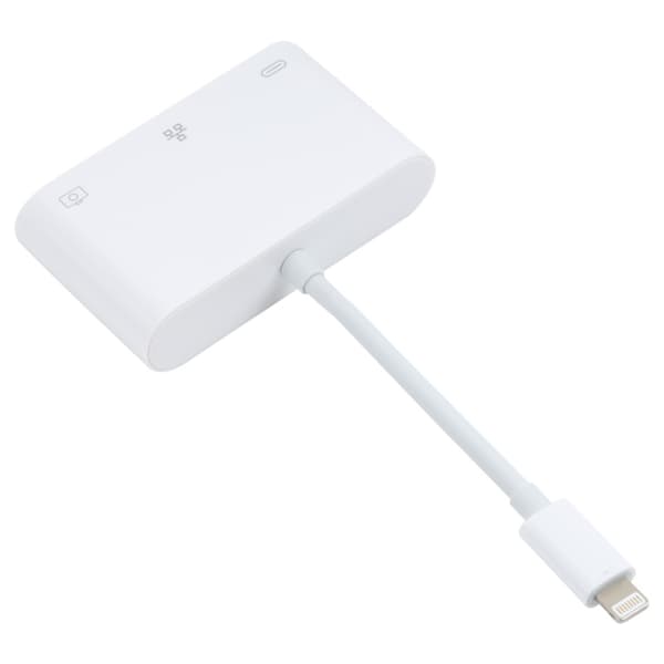 iPhone adapter til USB + 1000M Ethernet + lightning