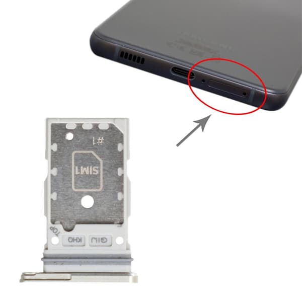 Samsung Galaxy S21 FE Simkortshållare - Vit