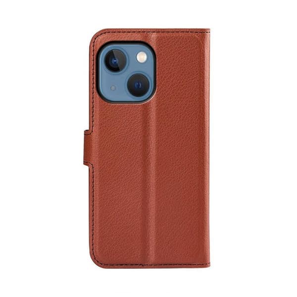 iPhone 14 Plånboksfodral med Stativ - Brun