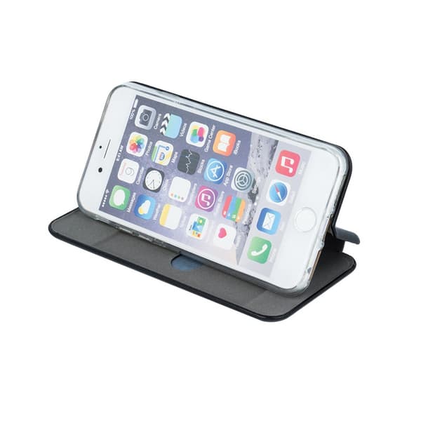 TPU kotelo iPhone 14 Pro Max 6.7" - svart, jossa on korttipaikka ja jalusta-toiminto