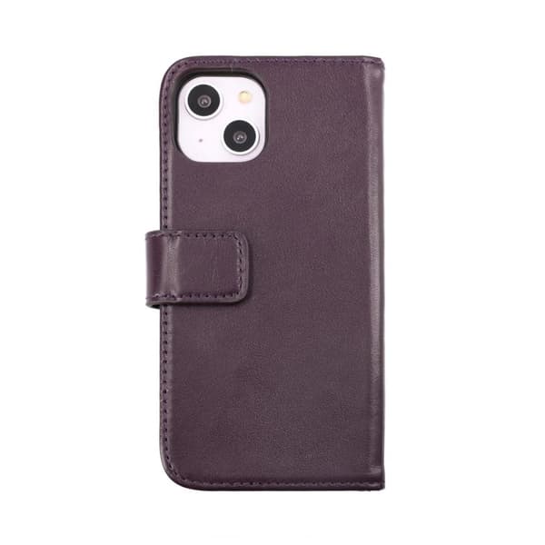 iPhone 14 Plus Plånboksfodral Läder Rvelon - Lila