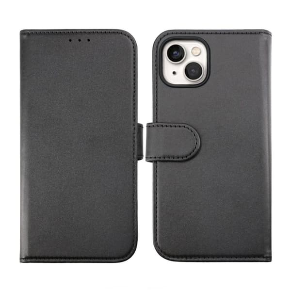 iPhone 14 Plus Plånboksfodral Magnet Rvelon - Svart