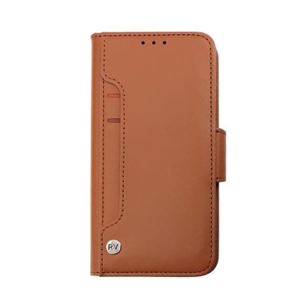 iPhone 14 Plånboksfodral Extra Kortfack Rvelon - Brun