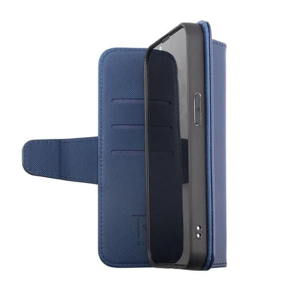 iPhone 14 Plus Plånboksfodral Extra Kortfack Rvelon - Blå