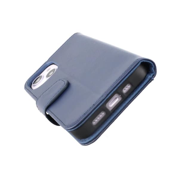 iPhone 14 Plus Plånboksfodral Extra Kortfack Rvelon - Blå