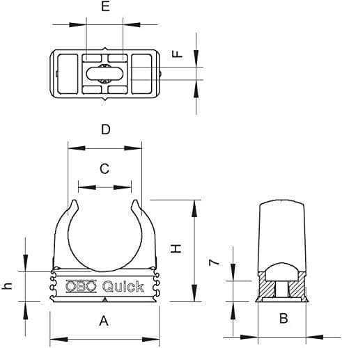 Quick clamp 2955 M20 dyb sort (2149563)