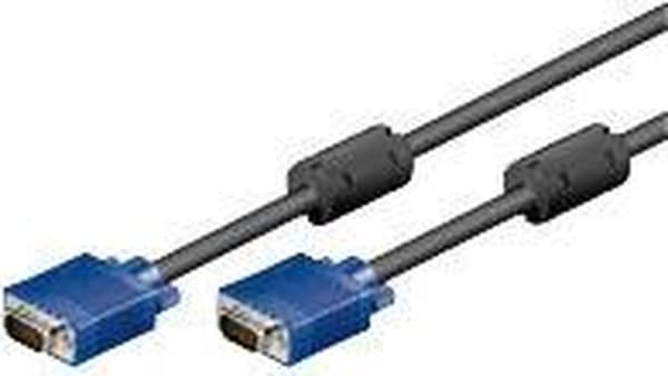 Goobay CAK XGA SVGA 500 15M/15M 5m VGA-kaapeli VGA (D-Sub) Musta