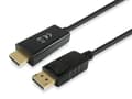 Miniatyrbild 1 av 4: Utrusta 119391 videokabeladapter 3 m DisplayPort HDMI Svart