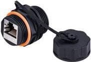 INLINE - Netværkskobling - RJ-45 (W) til RJ-45 (W) - Afskærmet - CAT 6a - Sort