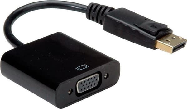 VALUE DisplayPort - VGA-adapter | DP Mand - VGA Kvinde | passiv | med en opløsning på op til 1920x1080 / 1920x1200 @60Hz!