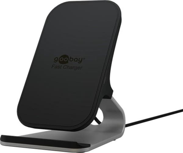 Qi trådlös snabbladdare - Bordsställ - USB-C - 10W - Svart