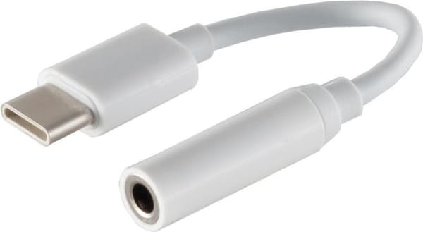 S/CONN maksimal tilslutning USB C lydadapter, analog, hvid (14-05020)
