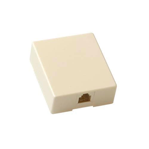 ACT-stik: 1x RJ-12. Stik: 1x RJ-12 Rj12 vægmonteringsboks 1xrj12 (TD1706) Beige