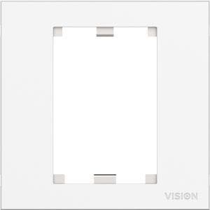 Vision TC3 SURR1G Afbryderplade/stikdåse, hvid