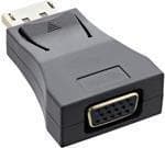 INLINE - Skærmadapter - DisplayPort (M) Lås til HD-15 (VGA) (F) - Sort/Guld