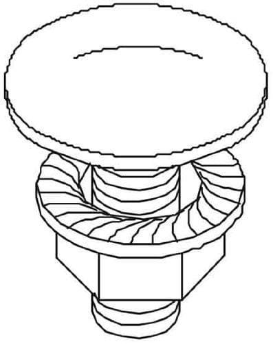 Erstat rundhovedskrue med kombinationsmøtrik FRSB 6x12 A (6406138)
