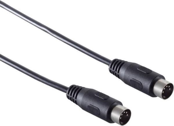 S-Impuls DIN 5-benet lydkabel / sort - 2 meter